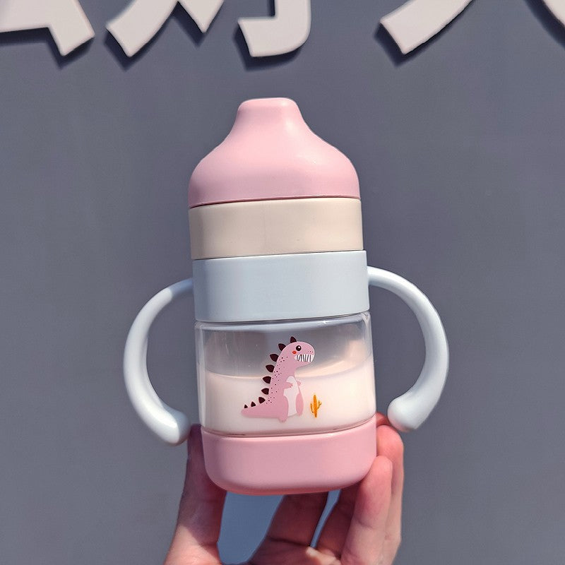 Baby Drinking Cup, Infant Learning to Drink Duckbill Cup, Straw Cup, Double Handle, Anti-Choking, Anti-Fall, Water Kettle, Milk Cup