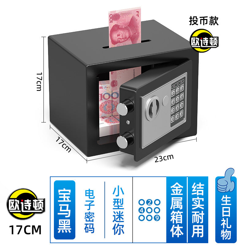 Metal Piggy Bank Safe Home Safe Mini Small Kidsren's Password Anti-theft Piggy Bank Birthday Gift