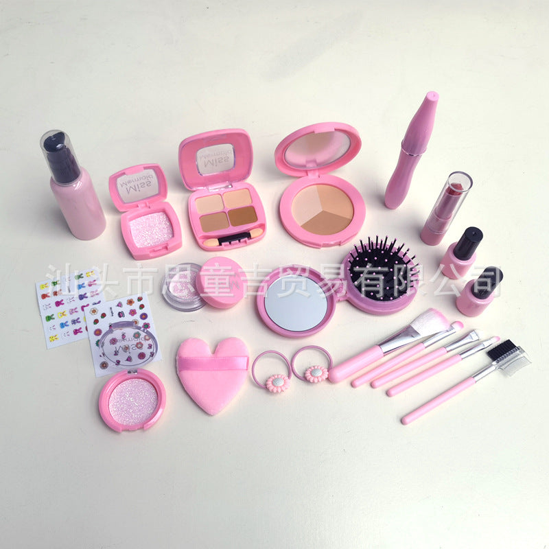 Trendy Children's Pretend Play Makeup Set(not for use) Princess Bag Toy Gift for Girls