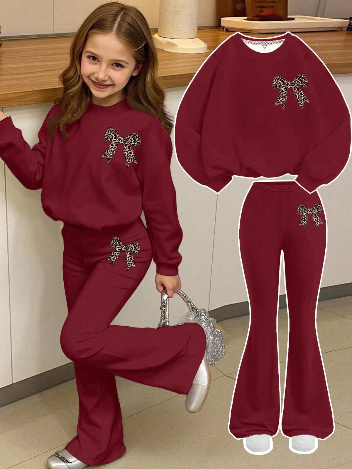 2026 New Children's Clothing Set That Can Also Be Worn by Adults, Youthful Trendy Fashion Long-Sleeve and Long-Pants Set
