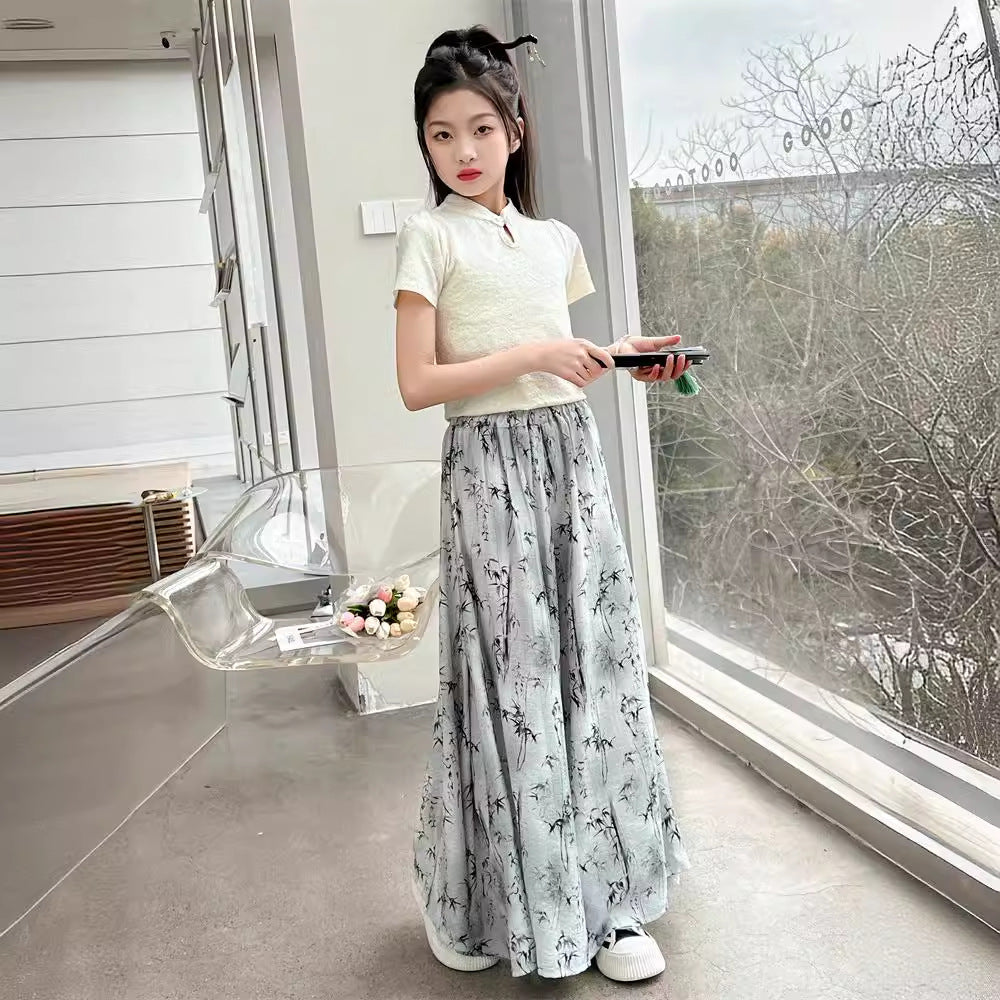 new style girl's suit summer clothes