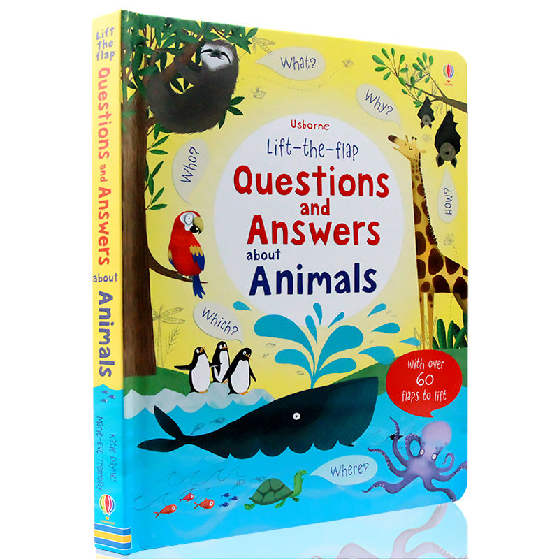 Lift-The-Flap Large Format English Kidsren's Enlightenment Popular Science Puzzle Flip Book Cognitive Learning Picture Book
