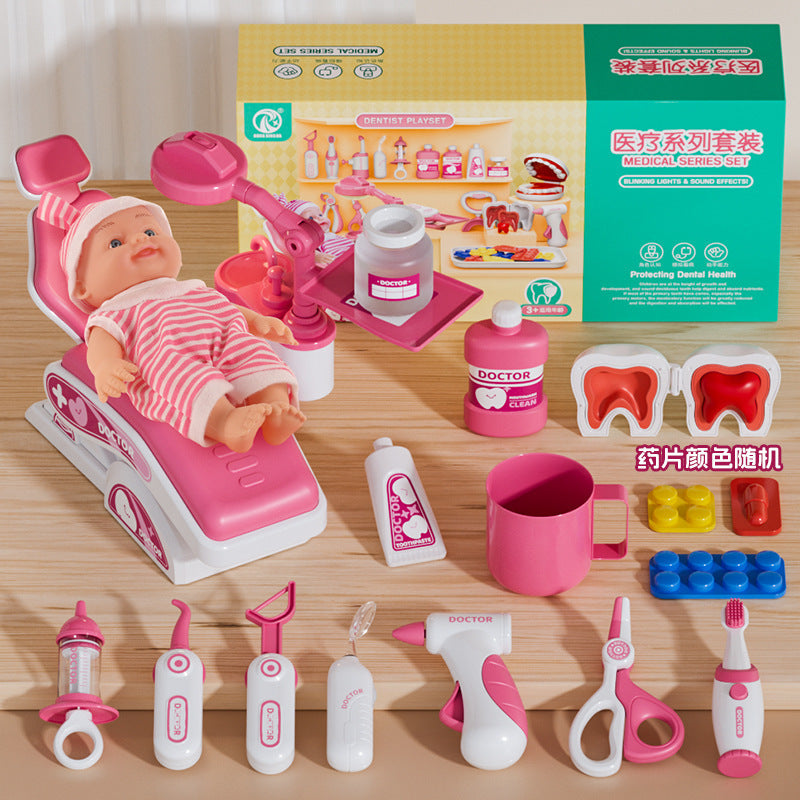 Children's Play Home Small Doctor Dentist Toy suit Girl Simulation Play Injection Doctor Male Factory Direct Supply
