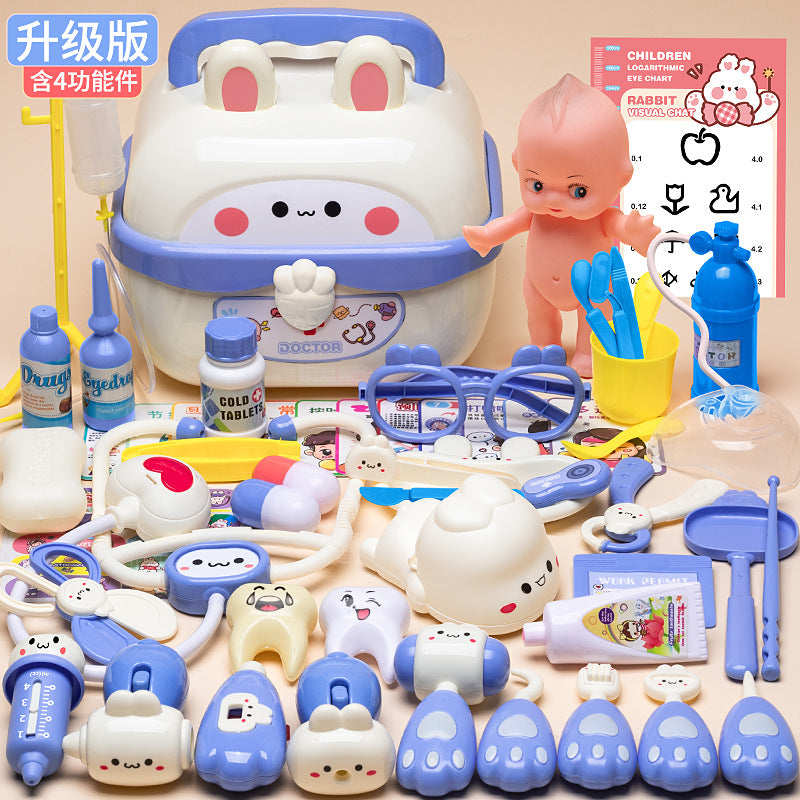 Play Doctor Toy Set for Children, Medical Toys for Girls, Stethoscope, Doctoring, Nurse Role Play, Injection Game