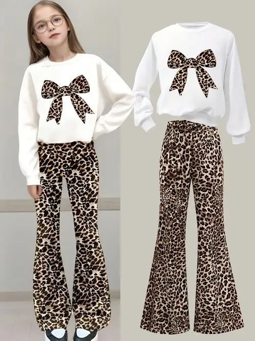 2026 New Children's Clothing Set That Can Also Be Worn by Adults, Youthful Trendy Fashion Long-Sleeve and Long-Pants Set