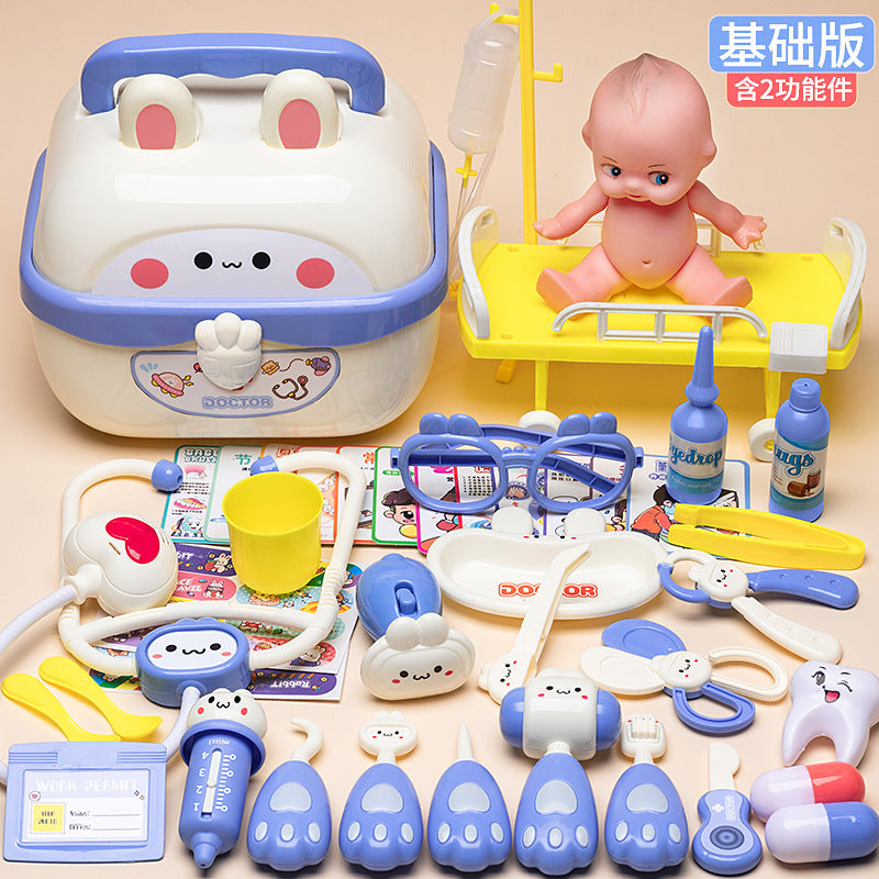 Play Doctor Toy Set for Children, Medical Toys for Girls, Stethoscope, Doctoring, Nurse Role Play, Injection Game