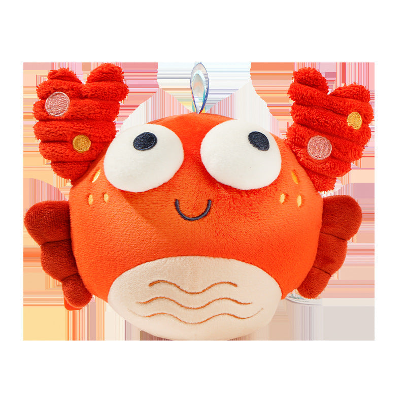 Jollybaby Newborn Baby Puzzle Soothing Plush Baby Toy Music Jumping Ball Baby Hand Grab Ball