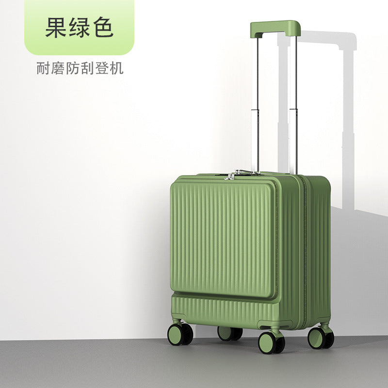 Factory Wholesale Front-Opening Suitcase with Open Front | Unisex Carry-On Luggage Trolley Case, 18-Inch Combination Lock Travel Briefcase Small Case