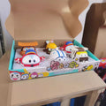 Genuine Authorized Aofei Super Flying Man Toy Set Educational Children's Inertia Car Ledi Beard Grandpa Toy
