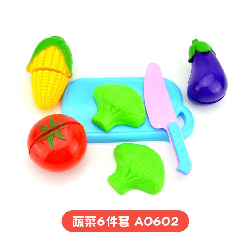 Cross-border Children's Play-house Simulation Vegetables and Fruits Cutting Music Girls Cooking Kitchenware Educational Kitchen Toy suit