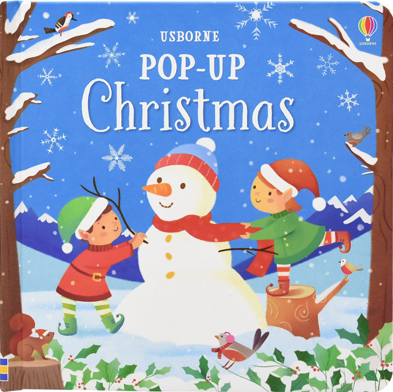 Pop-Up Book Kidsren's English Stereo Flip Book Toy Picture Book for Young Kidsren