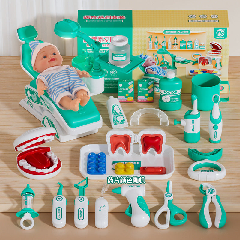 Children's Play Home Small Doctor Dentist Toy suit Girl Simulation Play Injection Doctor Male Factory Direct Supply