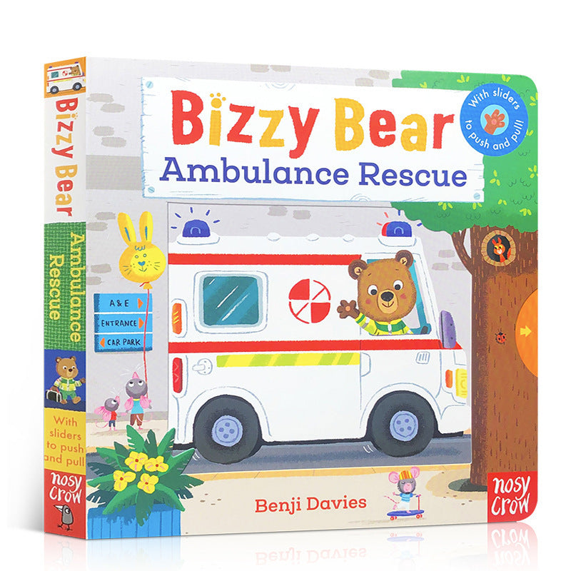 Baby Early Education Bizzy Bear Busy Bear Picture Book Sing Along with Me Push-Pull Book