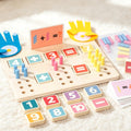 Mathematics Addition and Subtraction Teaching Aids for Kindergarten Babies, Finger Calculation, Kidsren's Montessori Early Education Educational Toys, Montessori Toys