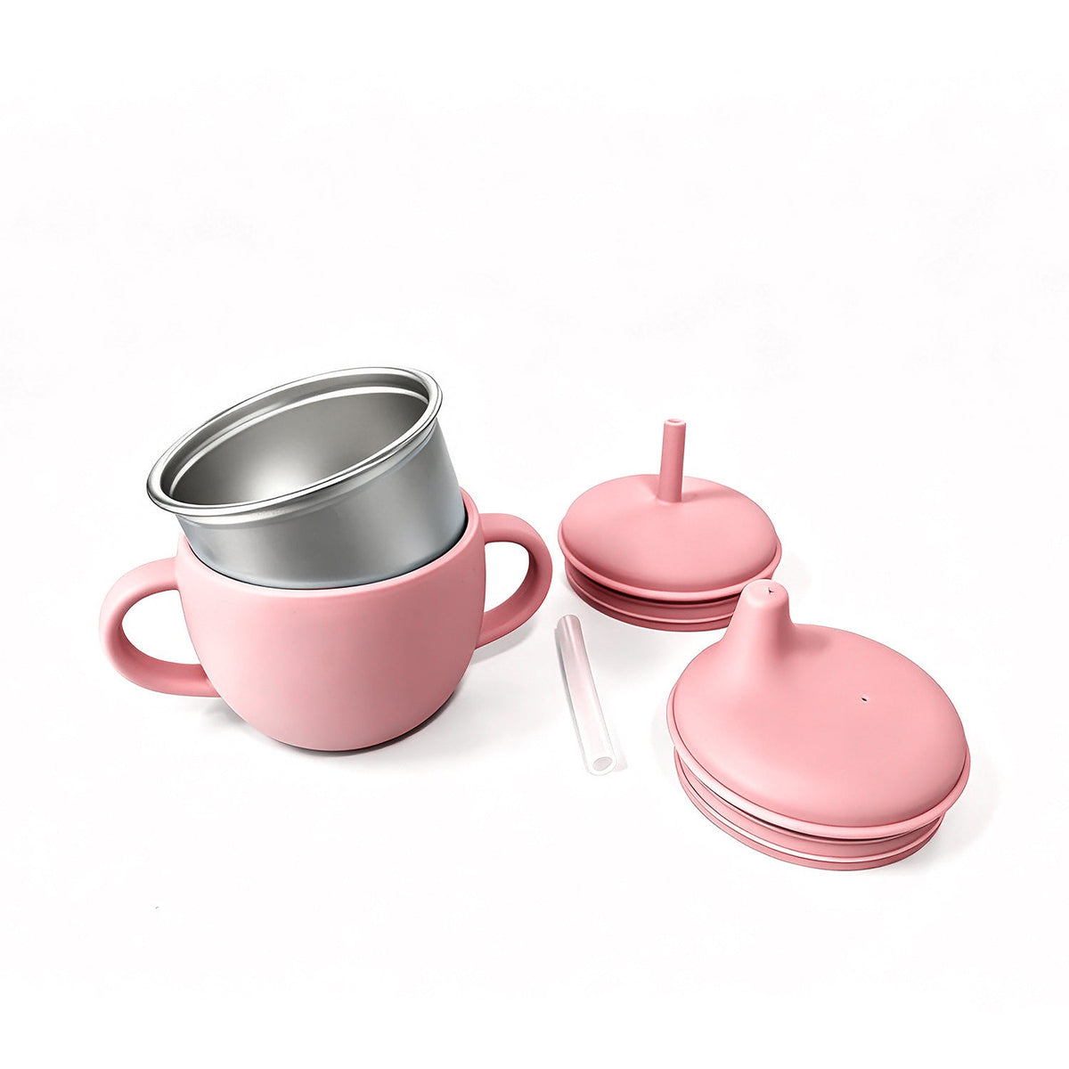 New Style Kidsren's Learning Drinking Cup, Baby Drinking Water Duckbill Cup, Drinking Milk Straw Cup, 304 Stainless Steel Inner Milk Bottle