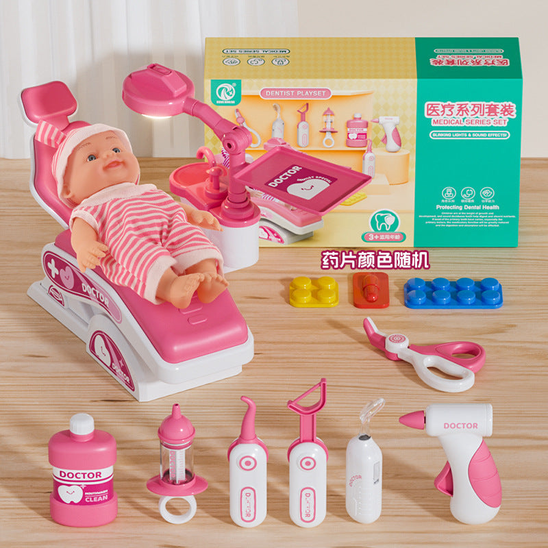 Children's Play Home Small Doctor Dentist Toy suit Girl Simulation Play Injection Doctor Male Factory Direct Supply