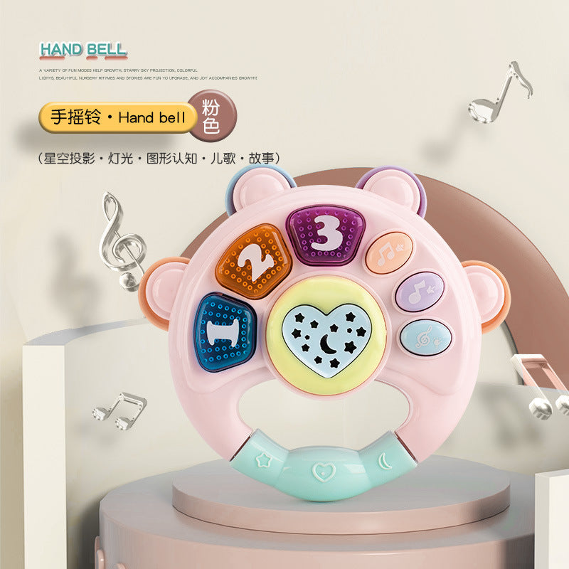 Fun Infant Toys Educational Early Education Baby Soothing Artifact Music Story Grasping Training Hand Drum Rattle
