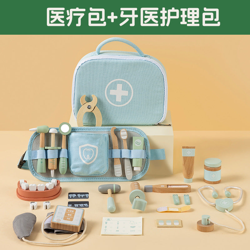 Children's Play House Toys Educational Toys Dentist Set Simulation Tool Kit Early Education Doctor Cross-Border Figani
