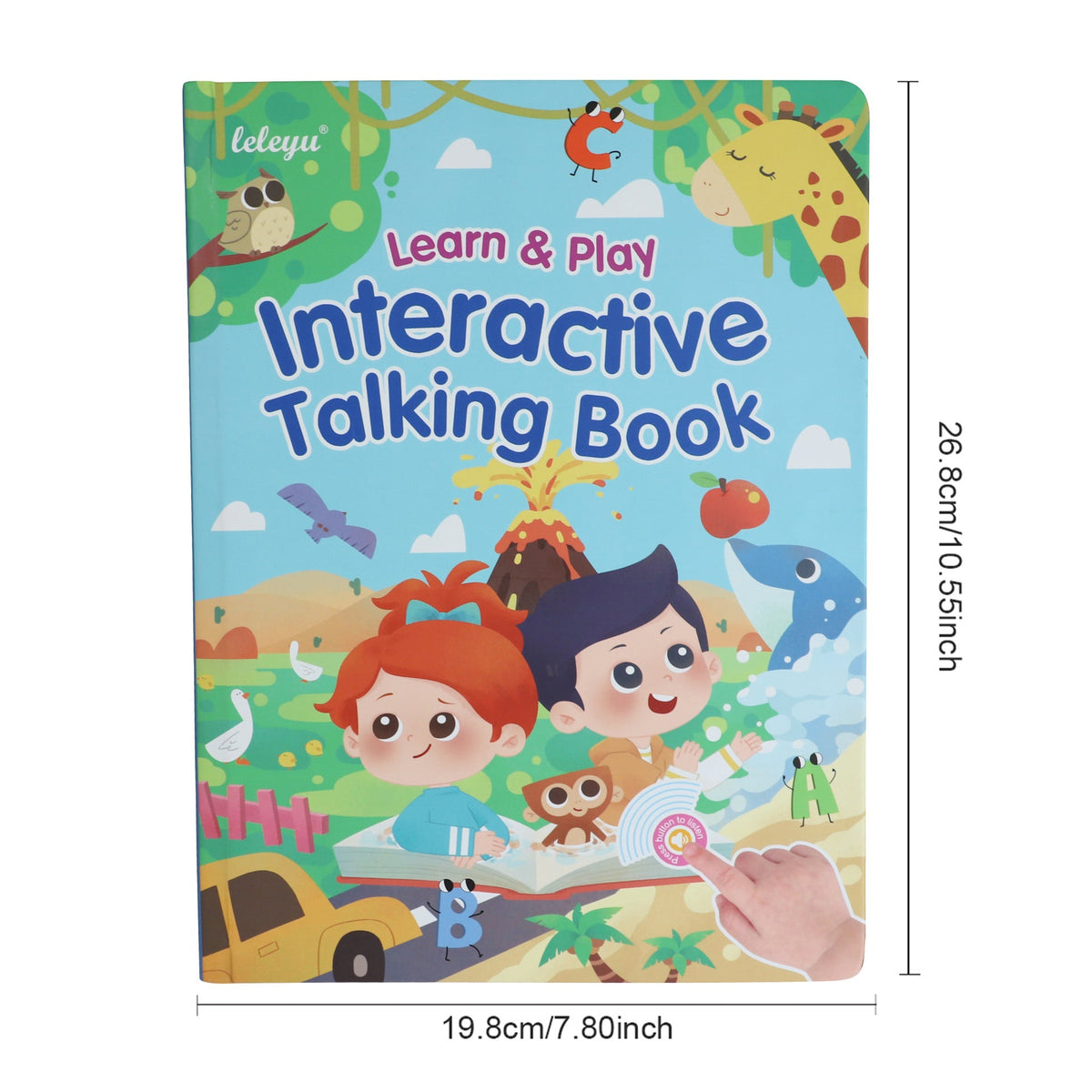 Amazon Kidsren's English Finger Reading Tk Cross-Border Popular Learning Educational E-Book Toy for 0-6 Years Old