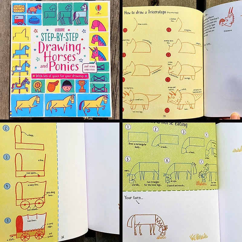English children's simple drawing tutorial, art enlightenment, kindergarten babies learn to draw step by step