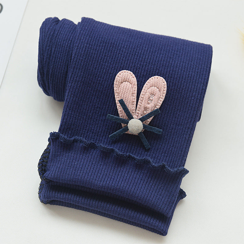 Children's Leggings 2026 Spring and Autumn New Korean Style Slim Fit Toddler Baby Nine-Point Pants Girls' Socks Wholesale