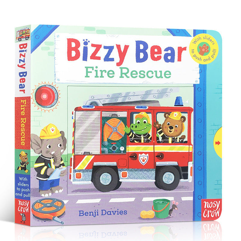 Baby Early Education Bizzy Bear Busy Bear Picture Book Sing Along with Me Push-Pull Book