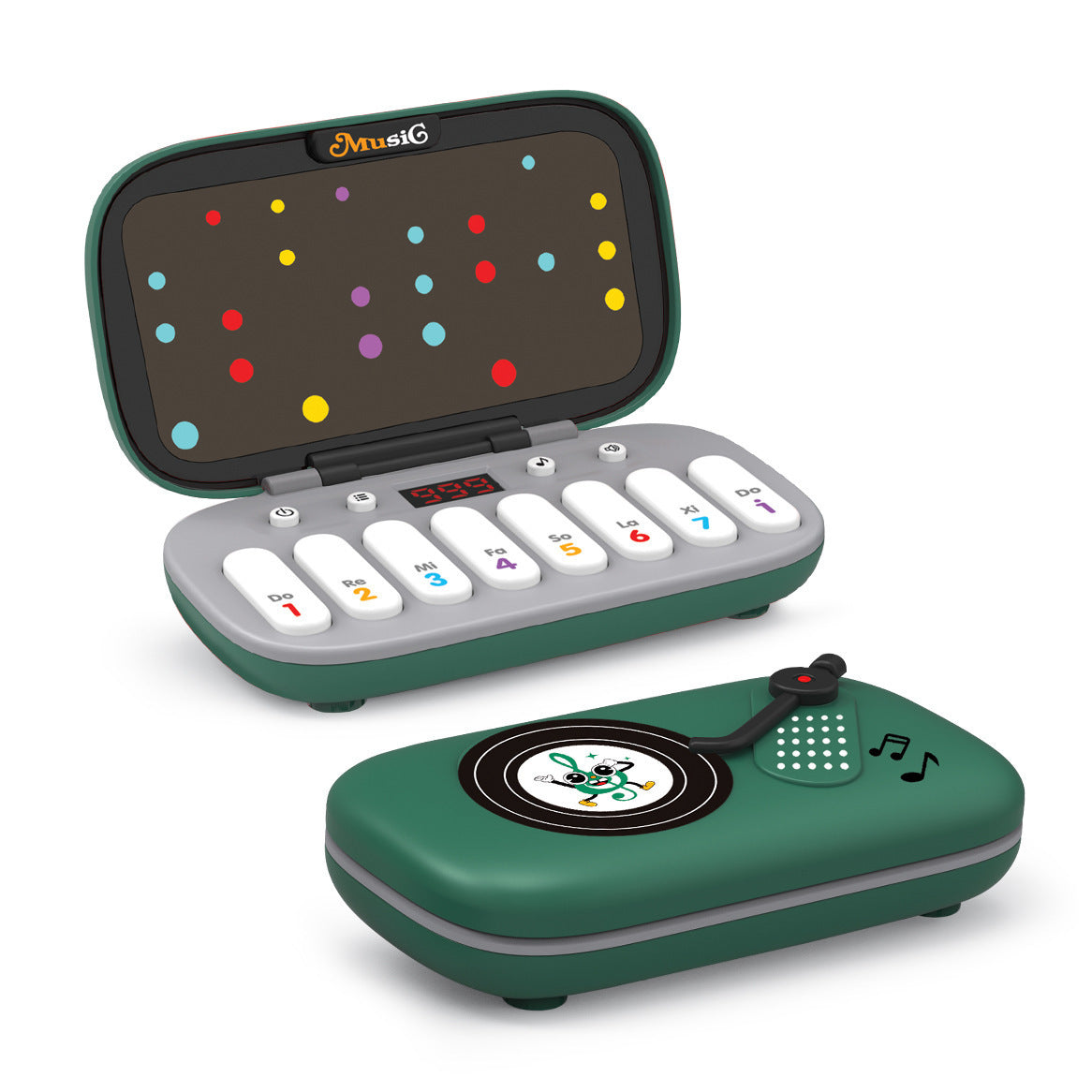 Cross-Border Playable Mini Electronic Keyboard Multi-Functional Handheld Pocket Piano Rhythm Game Console Music Toy Wholesale