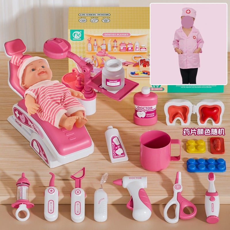Children's Play Home Small Doctor Dentist Toy suit Girl Simulation Play Injection Doctor Male Factory Direct Supply