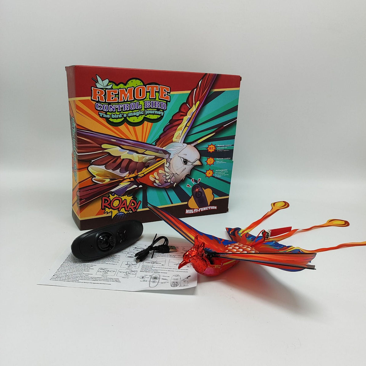 Cross-border explosions remote control electric bird flying space bird toy simulation flapping bird charging children wholesale