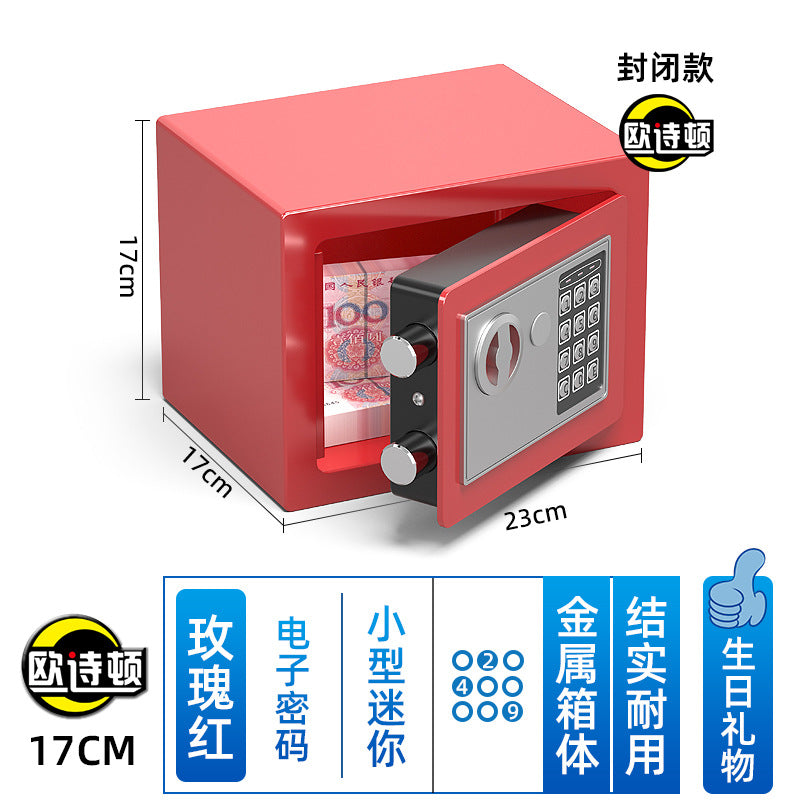 Metal Piggy Bank Safe Home Safe Mini Small Kidsren's Password Anti-theft Piggy Bank Birthday Gift