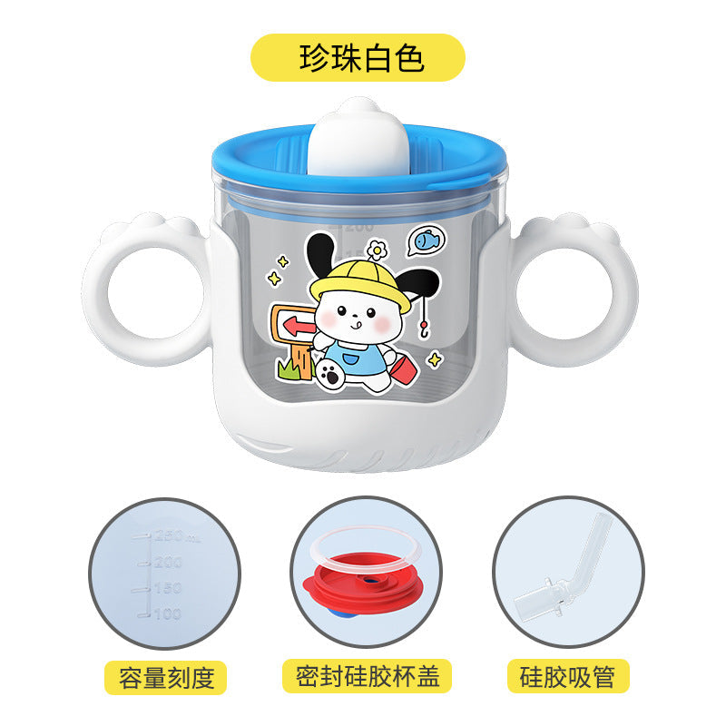 New drinking cup baby special with handle scale baby suction cup drinking cup drop-proof children's cup wholesale