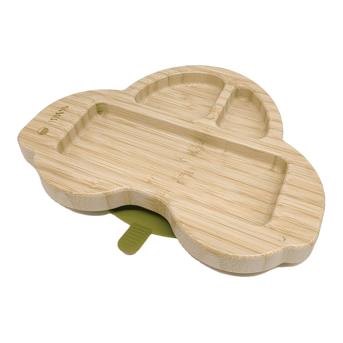 Amazon's New Bamboo and Wood Dinner Plate, Baby Food Supplement Plate, Cartoon Anti-Fall Suction Cup, Anti-Tipping Bamboo and Wood Children's Tableware