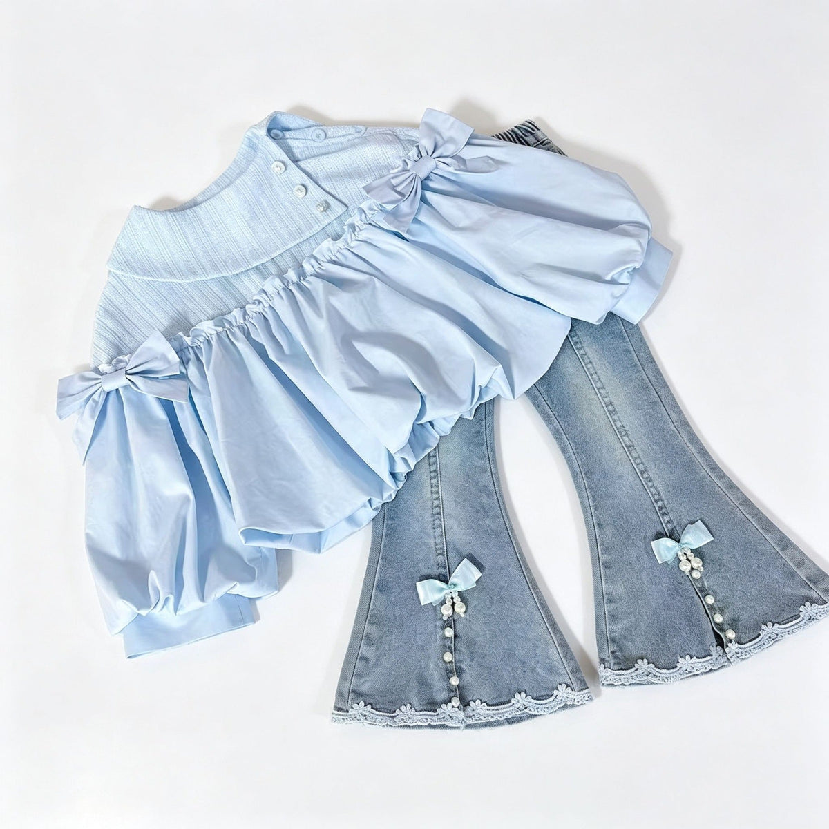 Stylish Autumn Casual Two-Piece Outfit for Girls, 2026 New Trendy Internet Celebrity Set for Baby Girls