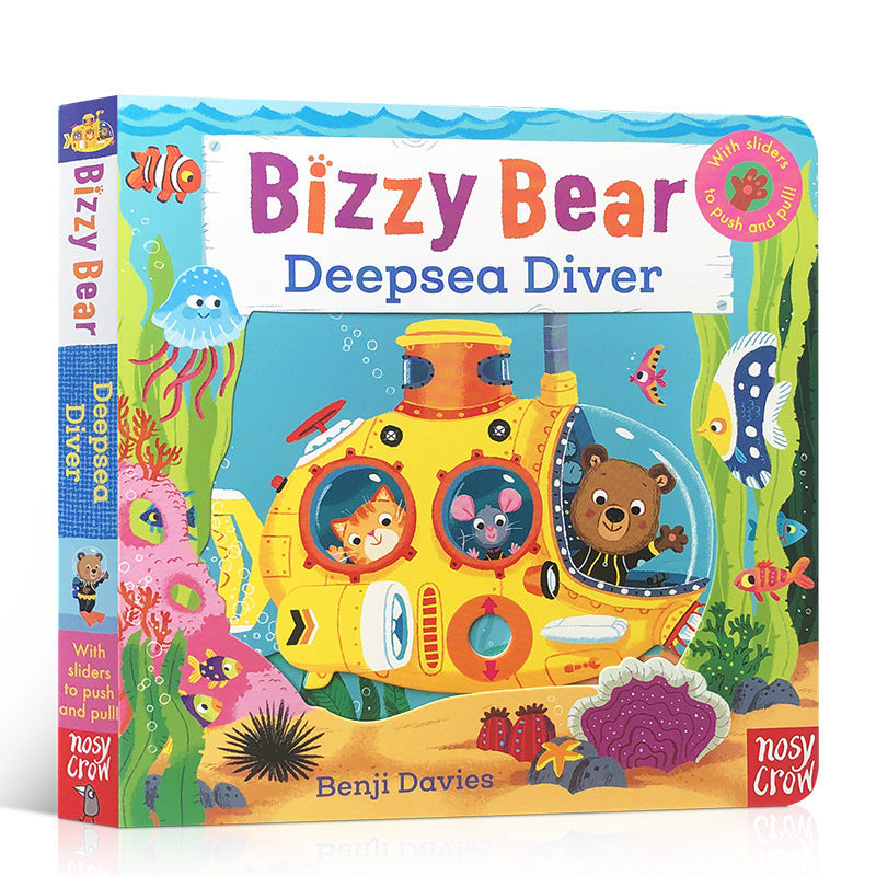 Baby Early Education Bizzy Bear Busy Bear Picture Book Sing Along with Me Push-Pull Book