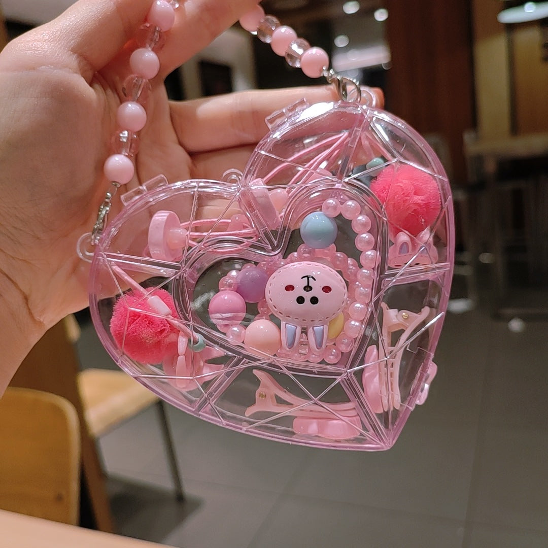 Children's jewelry baby cartoon cute fruit pendant bracelet suit birthday gift box in stock wholesale