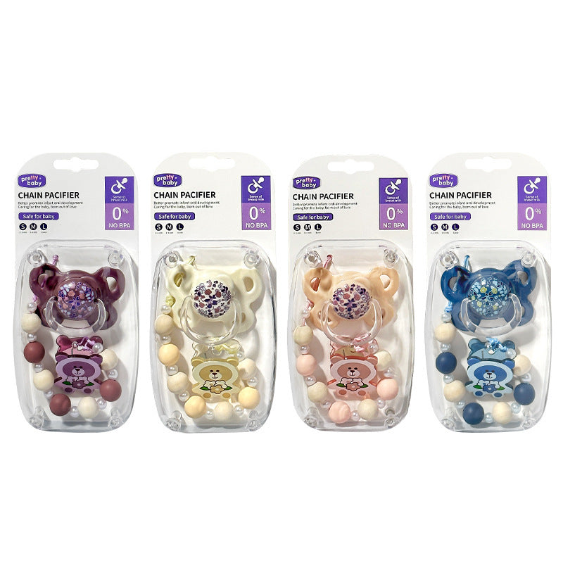 New Baby Pacifier, Super Soft, Imitating Breast Milk, Food-Grade Silicone Teether, Baby Teething Toy, Foreign Trade Wholesale