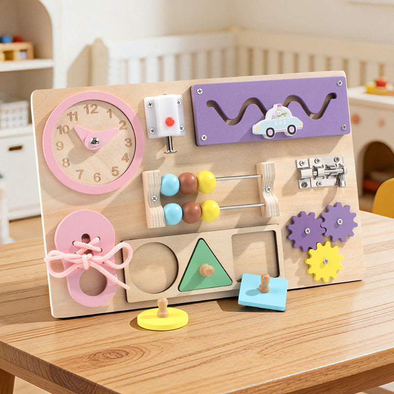 Children’s Montessori Wooden Busy Table Game Bead Stringing Building Blocks Educational Toy for Preschool Hand-Eye Coordination (Copy) (Copy) (Copy)