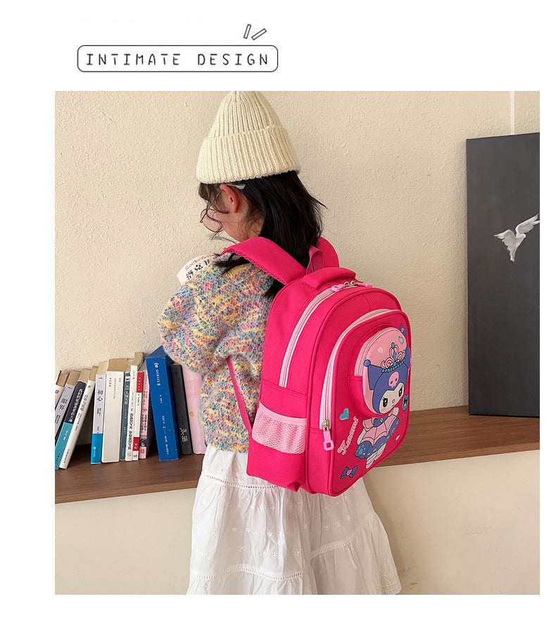 2024 New Sanrio Kuromi Cute Student School Bag Cartoon 3d Stereo Kindergarten Backpack Children's Travel Bag Gift - Baby's