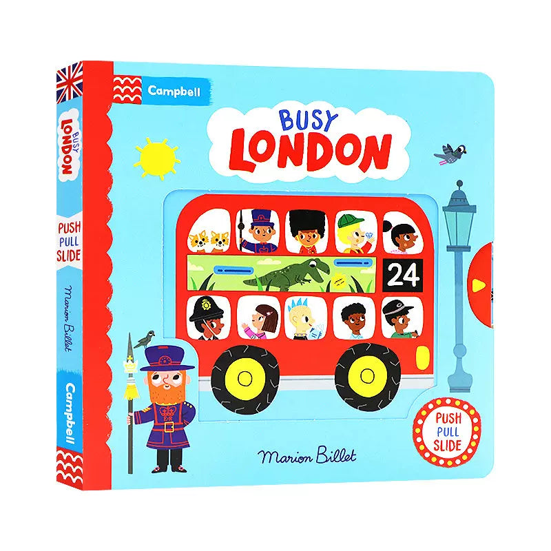 The Wheels on the Bus (English Original Nursery Rhyme Book with Mechanism