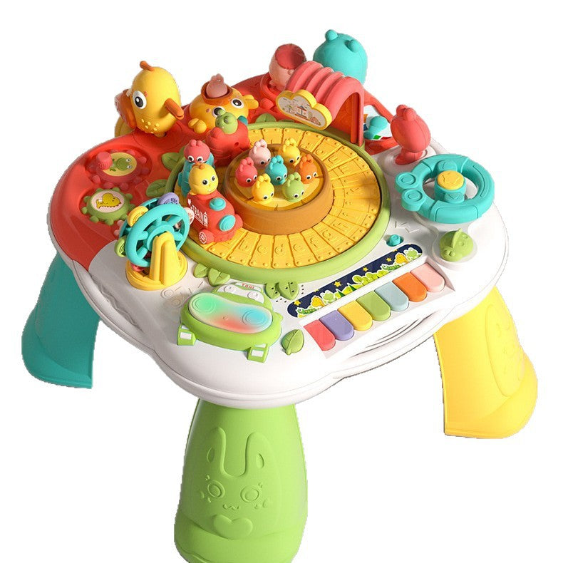 Early Education Learning Desk for Kids, Multi-Functional Play Table, Fun Educational Baby Toys, Birthday Gift for Ages 1–3