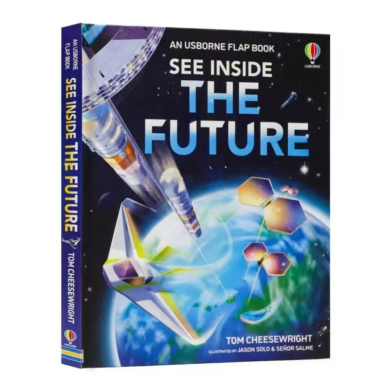 Lift-The-Flap Large Format English Kidsren's Enlightenment Popular Science Puzzle Flip Book Cognitive Learning Picture Book