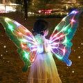 Moving elf wings electric butterfly wings dog Angel back decoration children's luminous toy little girl gift