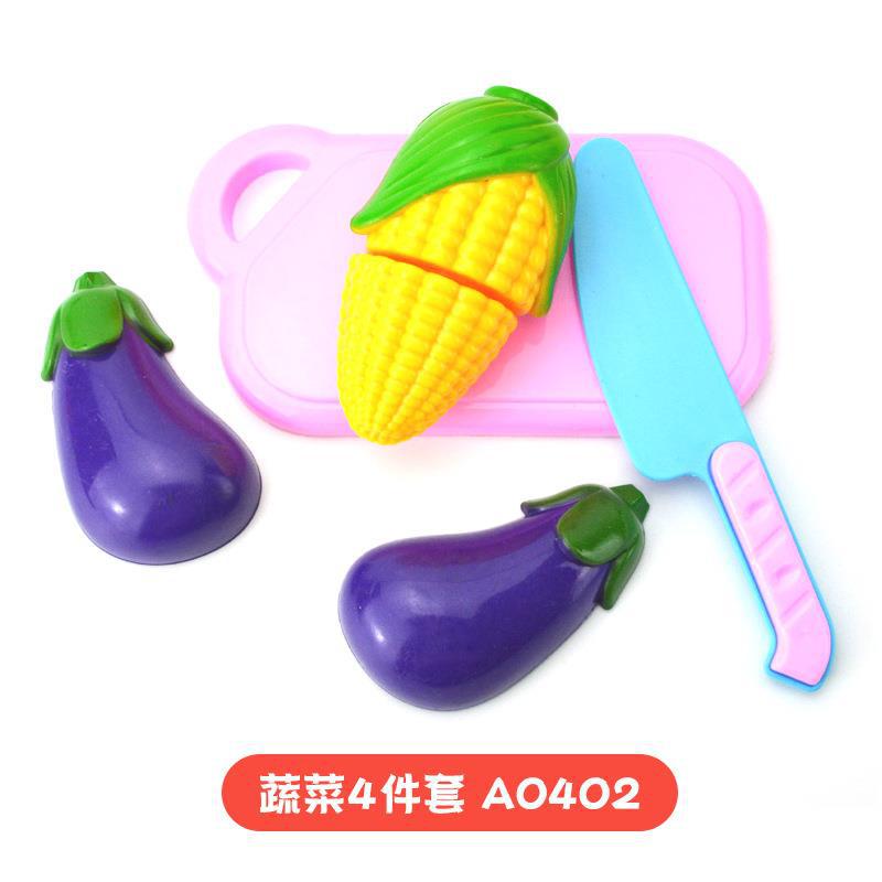 Cross-border Children's Play-house Simulation Vegetables and Fruits Cutting Music Girls Cooking Kitchenware Educational Kitchen Toy suit