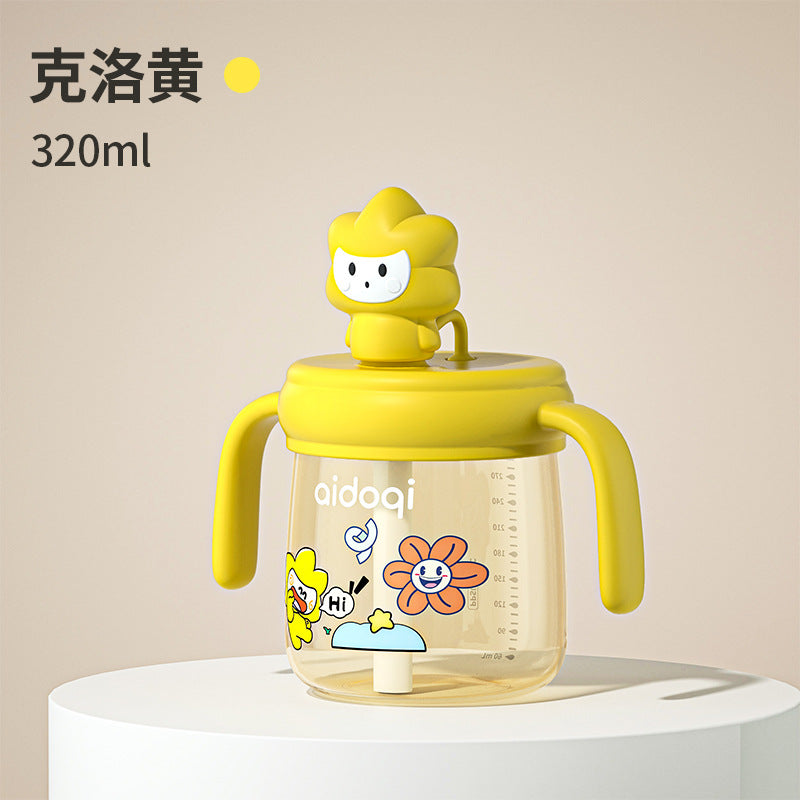 Idochi Children's Milk Cup PPSU Straight Drink Straight Drink Straight Drink Cup Kindergarten Baby Learn to Drink Cup Drop-proof