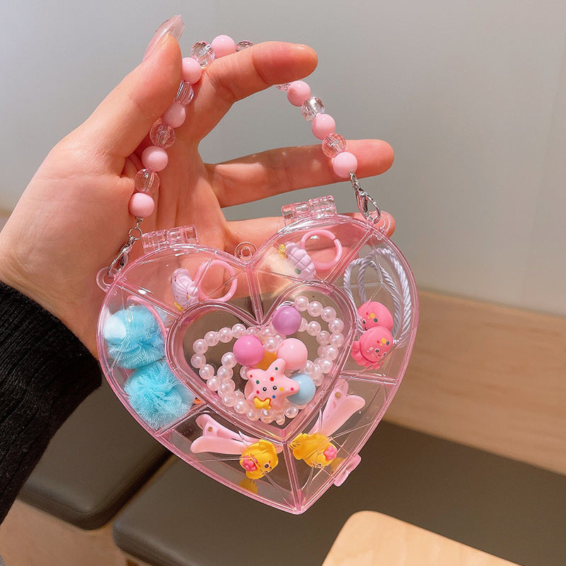 Children's jewelry baby cartoon cute fruit pendant bracelet suit birthday gift box in stock wholesale
