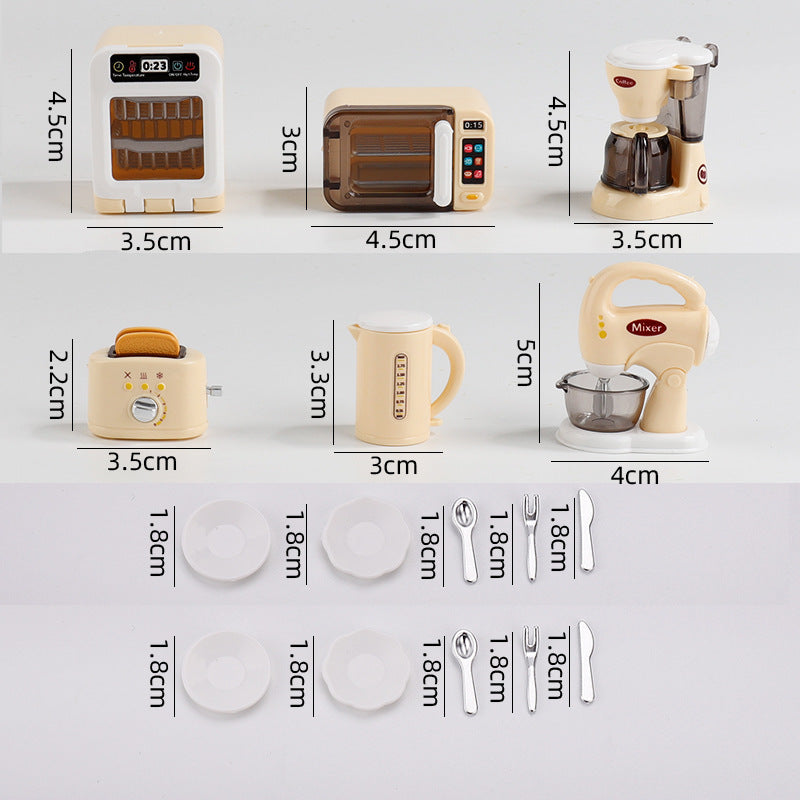 Children's play toys diy assembled manual mini simulation home appliance model doll house accessories factory customization