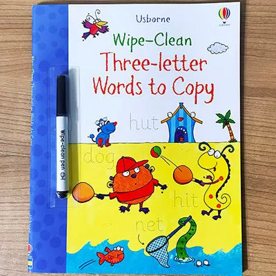 Erasable and reusable English learning workbook