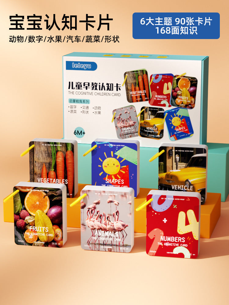 Baby Cognitive Cards, Infant Early Education Enlightenment Emotional Cards, Cognitive Puzzles, Kidsren's Reading Pictures, Recognizing Objects, Flash Cards