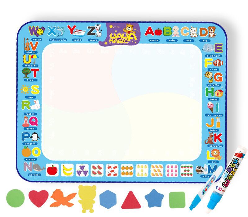 Amazon Cross-Border Children's Water Painting Canvas, Extra-Large Painting Mat, Magical Water Doodle Mat, Writing Toy, Children's Drawing Board
