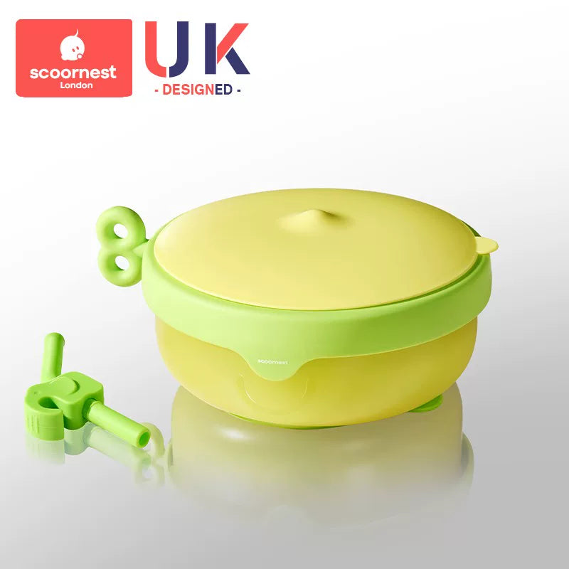 Kechao baby insulated bowl, baby food bowl, infant water-filled bowl, baby plate, suction cup bowl,